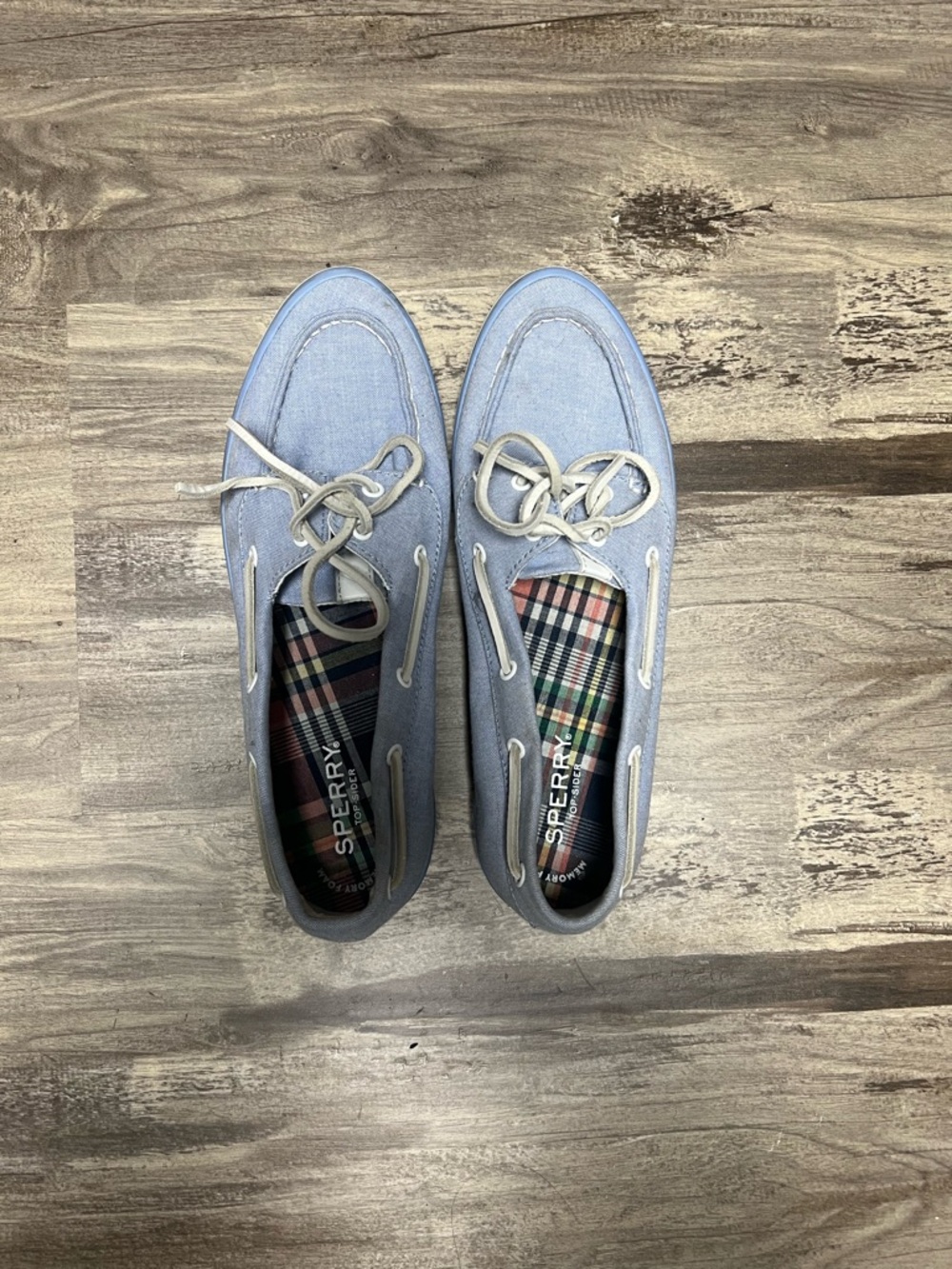 Sperry Women’s Light Blue Canvas Boat Shoes Topsiders